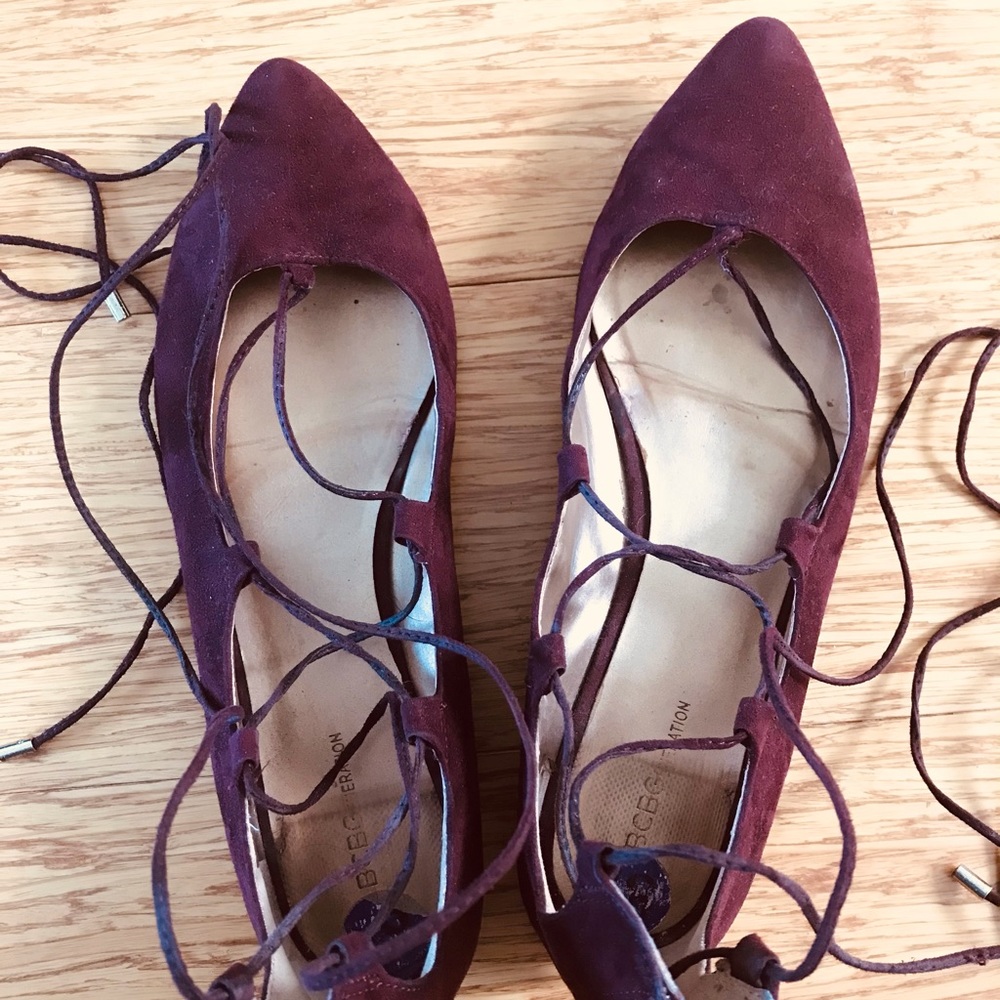 FREE with purchase - Maroon Suede flats